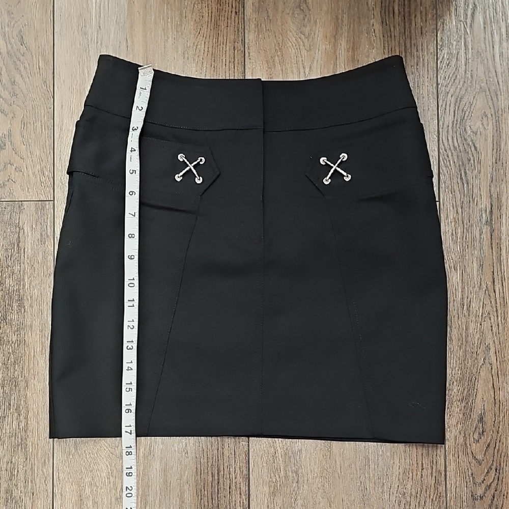 Etcetera, Black, Pencil, Mini, Skirt, Work, Office, Vacation, Party, Preppy, Y2k